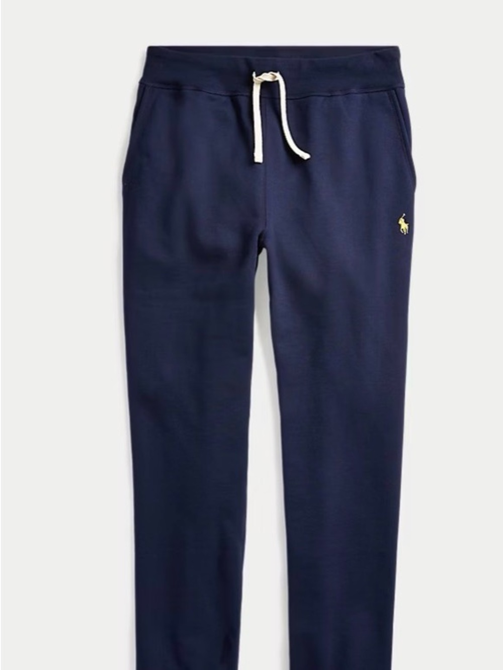 Ralph Lauren Navy Sweatpants with Yellow Pony Logo